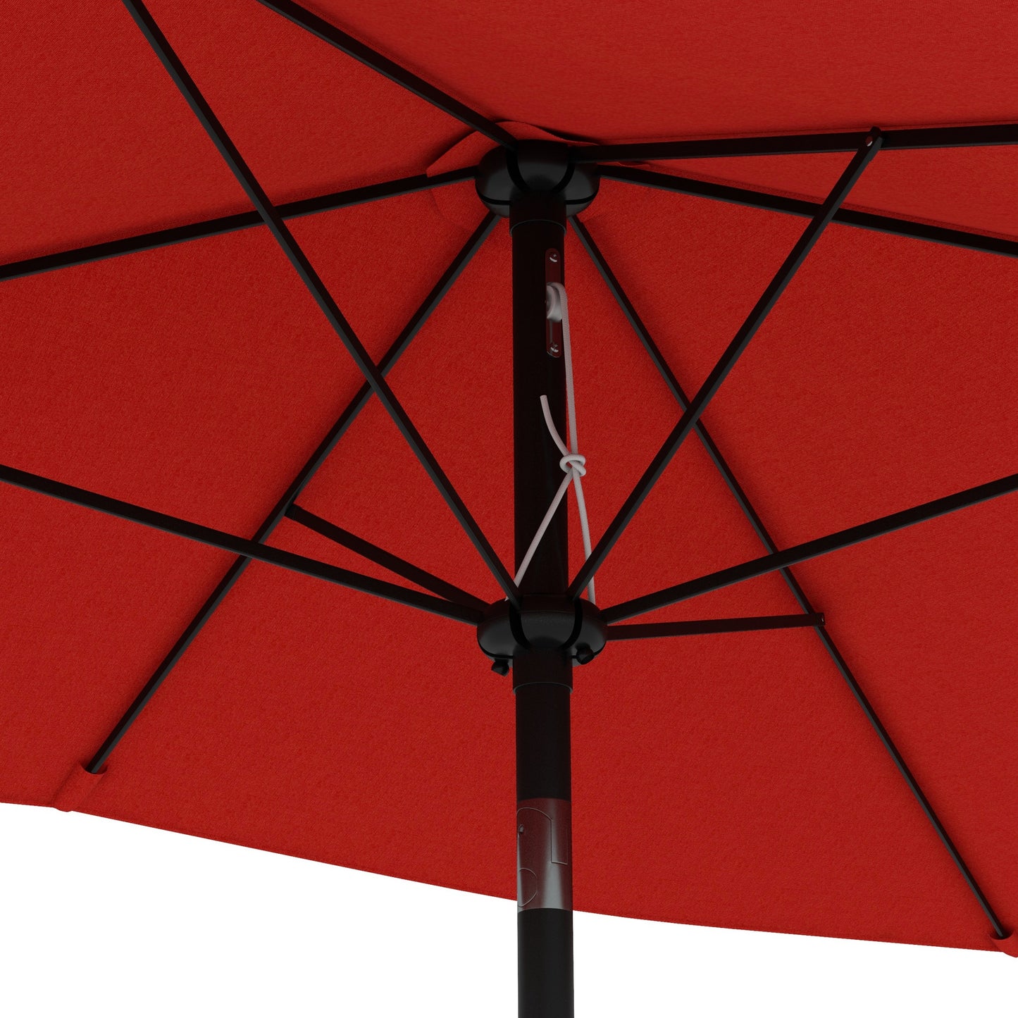 2 x 3 m Rectangular Parasol Umbrella - Red
