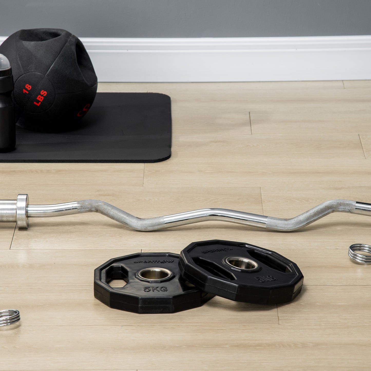 Olympic Weight Plates Set, Metal and Rubber Bumper Plates Weights Discs with 2"/5cm Holes