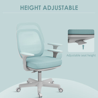 44-56cm Mesh Back Office Chair - Light Green