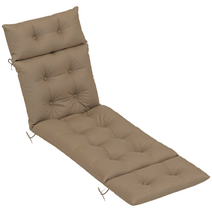 Sun Lounger Cushion Only, 190 x 56 x 10 cm Garden Lounge Chair Cushion, UPF20+ 220gsm Fabric