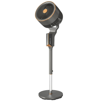 20 dB Silent Standing Fan for Bedroom, 46" Pedestal Fan with Remote, 85° Oscillating, 8 Speeds