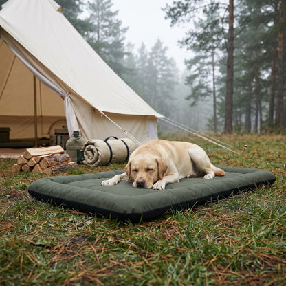 Waterproof Dog Bed, Foldable Pet Bed with Anti-Slip Bottom, Machine Washable for Large Dogs and Cats, 130 x 85 x 7 cm