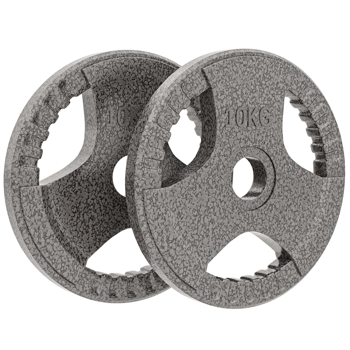 Set of 2 Cast Iron Weight Plates for 2 inch/5cm Hole Dumbbell Handle Bar, 20kg Dumbbell Plates Barbell Weight 2 x 10kg