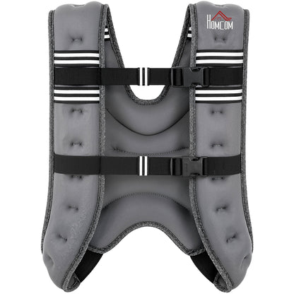 10KG Weighted Vest, Running Weight Vest with Adjustable Strap, Convenient Pocket and Reflective Strips for Men and Women