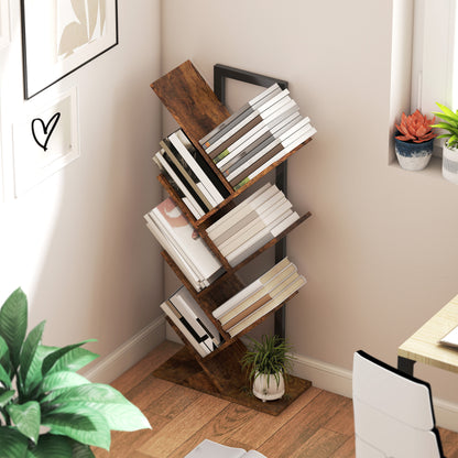 Six-Section Tree Bookcase - Wood-Effect