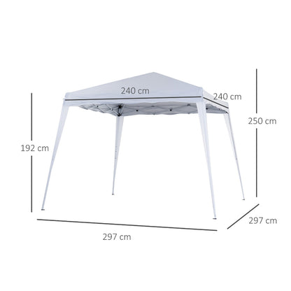 3 M x 3 M Base/ 2.5 M x 2.5 M Top Pop Up Gazebo with Carry Bag