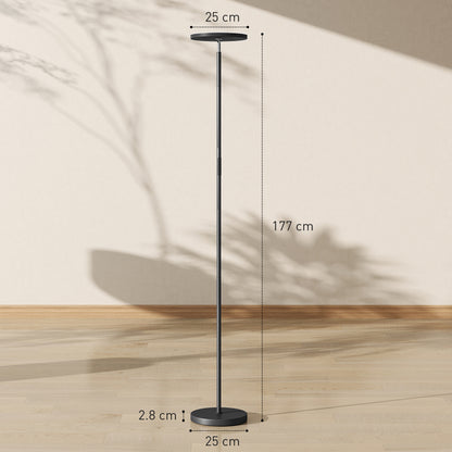 RGB Uplighter Floor Lamp, Tall Dimmable Standing Lamp with Remote & Touch Control