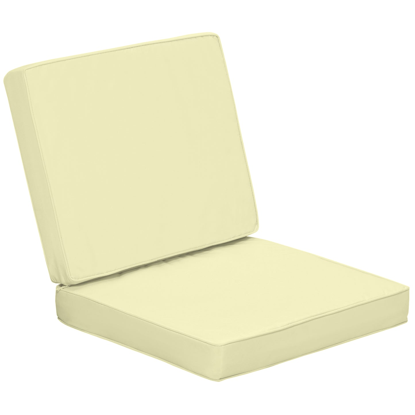 2-Piece Garden Seat and Back Cushion Set, Replacement Cushions for Outdoor Furniture with Seat Cushion and Back Cushion