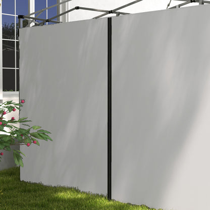 Set of Two 3 x 3(m) Replacement Zipped Gazebo Walls - Grey