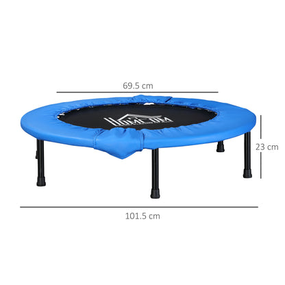 40" Mini Fitness Trampoline Home Gym Yoga Exercise Rebounder Indoor Outdoor Jumper with Safety Pad, Support Up to 150 KG
