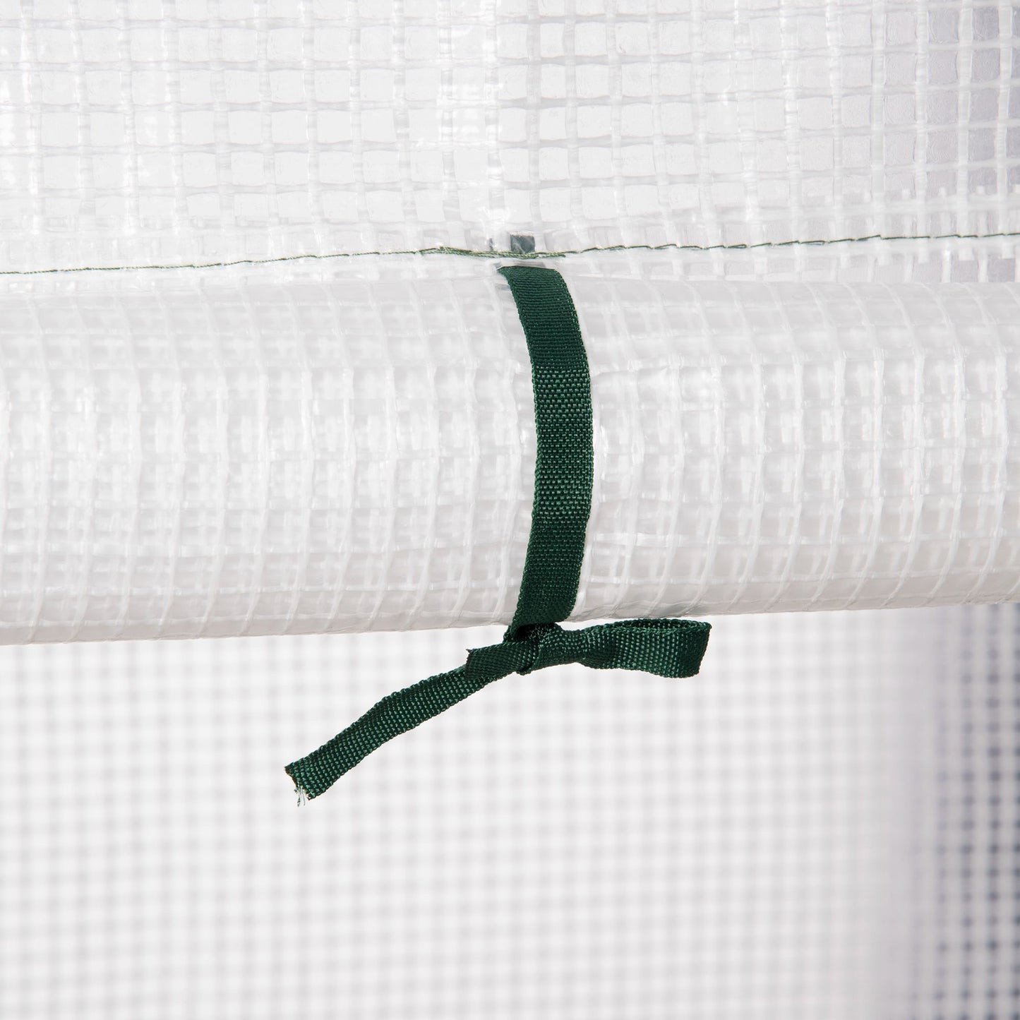 Walk In Greenhouse with 2 Tier Shelf, Portable Gardening Plant Grow House Tomato Greenhouse with Roll up Zip Panel Door