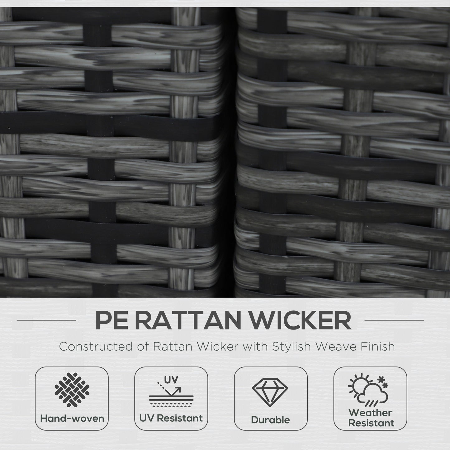 8 Piece Rattan Corner Sofa Set with Wide & Deep Seat, Assembled Aluminium PE Rattan Garden Furniture Set