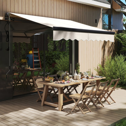 2.5 x 2m Electric Awning with Remote Controller, Aluminium Frame DIY Retractable Awning
