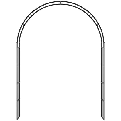 223cm Garden Arch Trellis, Outdoor Wedding Arbor for Ceremony for Climbing Roses, Vines and Plants