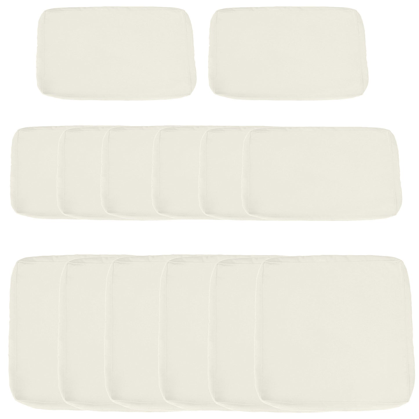 Replacement Cushion Covers for Garden Sofa Set, Garden Rattan Sofa Cushion Polyester Cover Replacement Outdoor