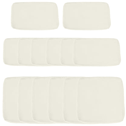 Replacement Cushion Covers for Garden Sofa Set, Garden Rattan Sofa Cushion Polyester Cover Replacement Outdoor