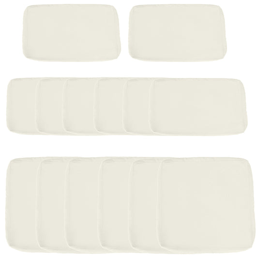Replacement Cushion Covers for Garden Sofa Set, Garden Rattan Sofa Cushion Polyester Cover Replacement Outdoor
