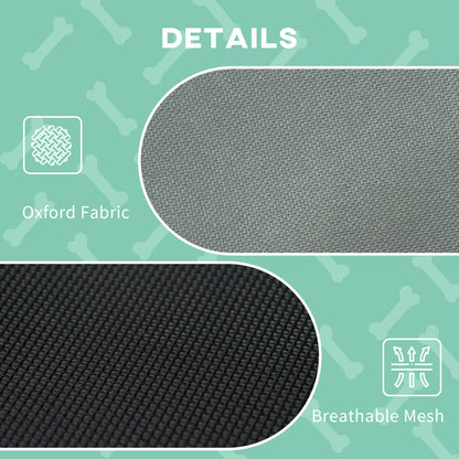 Outdoor Dog Bed with Removable Canopy, Portable Raised Dog Bed for Camping, Garden & Beach