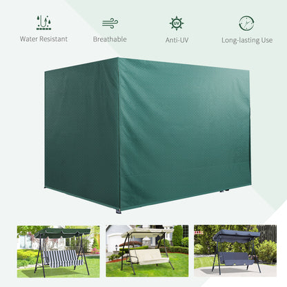 Patio 3 Seater Swing Chair Bench Cover Outdoor Garden Furniture Rain Protection Cover Protector Waterproof Anti-UV