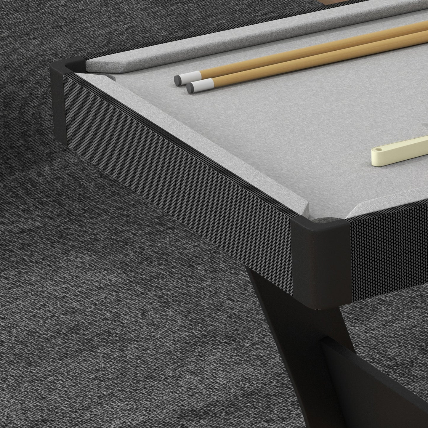 3.5ft Folding Pool Table, Snooker Table with Two Cues, 16 Balls, Chalk, Triangle, Brush - Grey