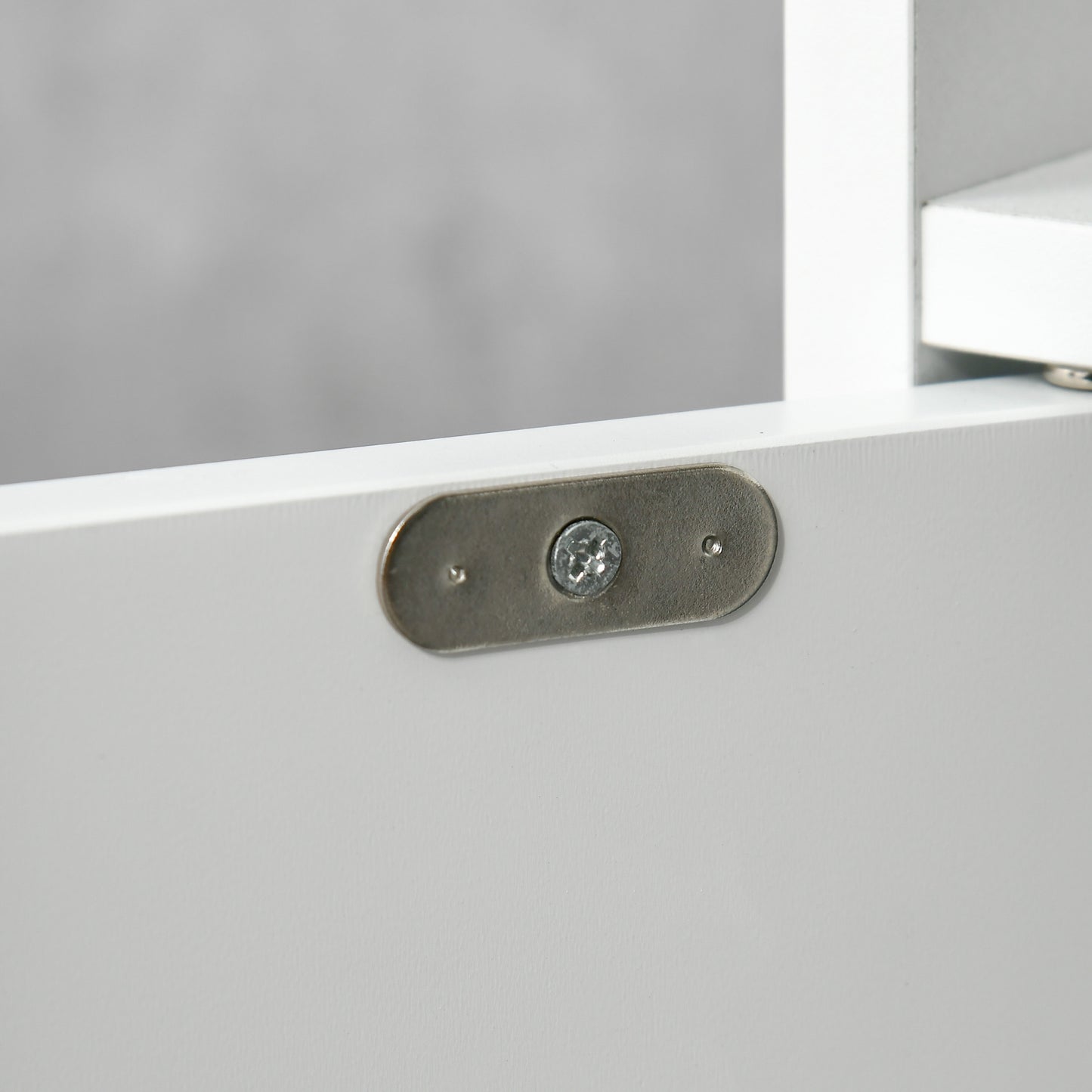 Modern Bathroom Storage Cabinet, Freestanding Tall Bathroom Cabinet with Open Shelves and 3 Cupboards with Door