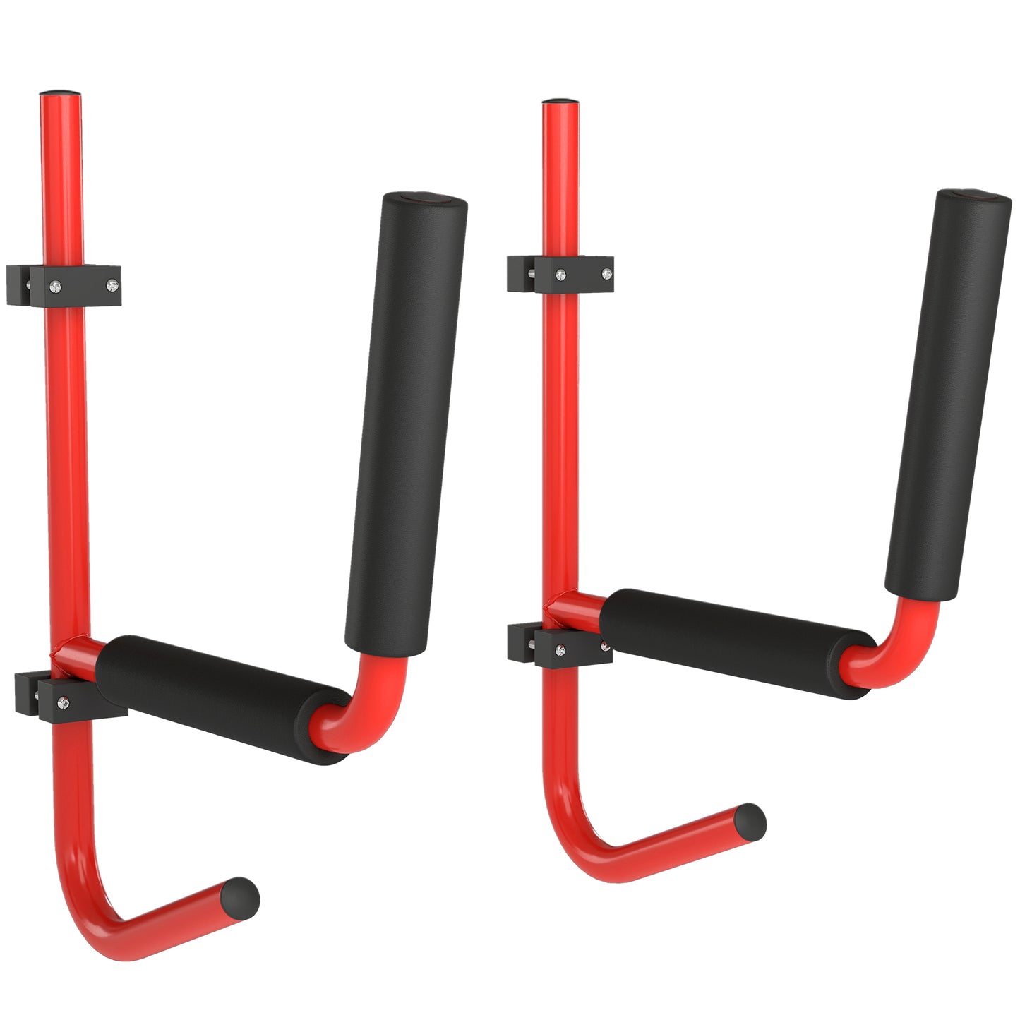Kayak Canoe Heavy Duty Wall Mounted Storage Holder Rack Heavy Duty Storing Hangers Red