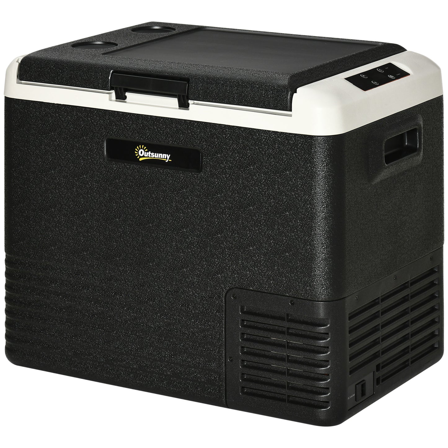 50L Car Refrigerator, Portable Compressor Car Fridge Freezer, Electric Cooler Box with 12/24V DC and 110-240V AC for Camping