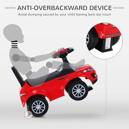 3-in-1 Ride On Car Foot To Floor Slider Toddler w/ Horn Steering Wheel NO POWER Manual Under Seat Storage Secure Design for 1
