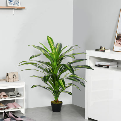 Artificial Plant in Pot, Fake Plant for Home Indoor Decor, 110cm, Green