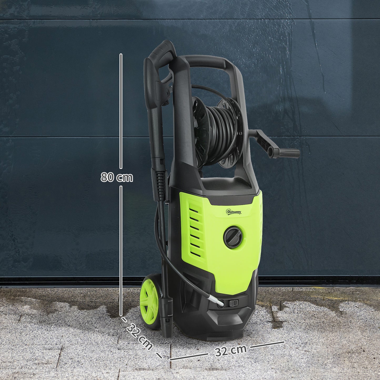 2200W High Pressure Washer, 170 Bar Pressure, 420 L/h Flow