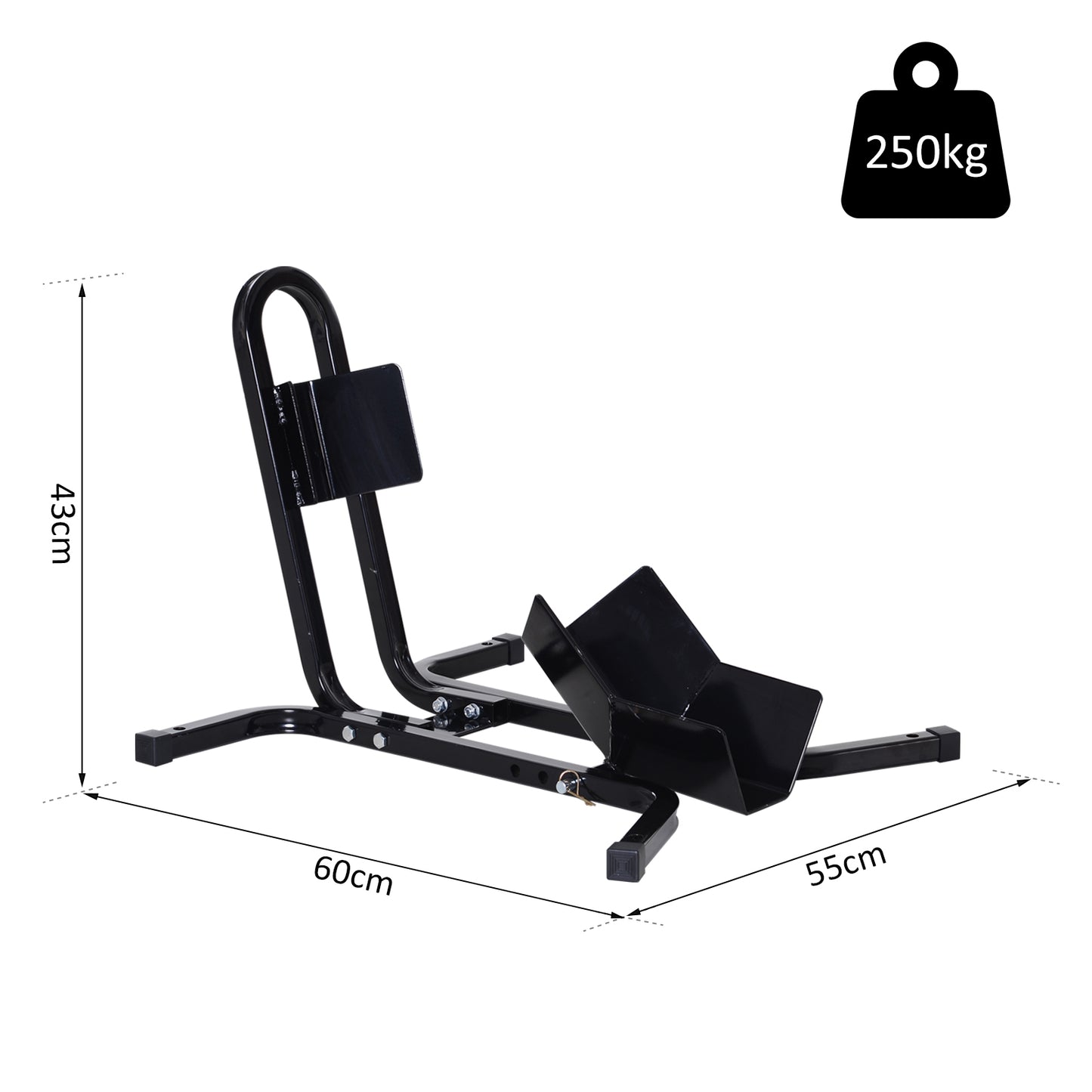 Metal Motorcycle Motorbike Wheel Chock Locking Stand System 17", 19", 21"/43, 48