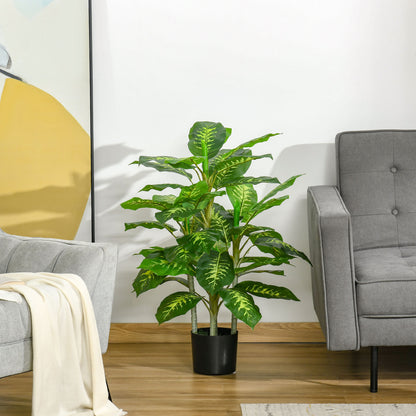 Faux Rose Plants, with Pots