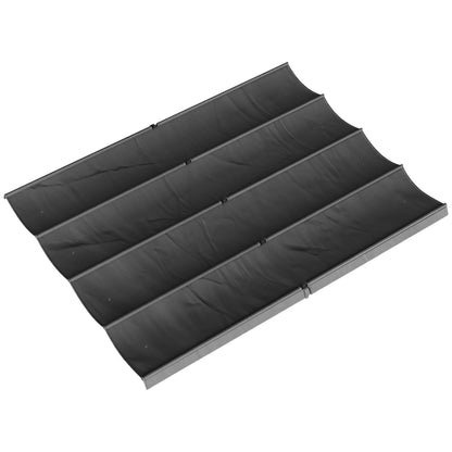 Retractable Pergola Canopy Only, 3.92 x 3.5 m, UV30+ Replacement Canopy Cover for 4 x 3 m Pergola, Dark Grey