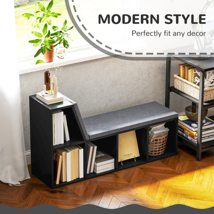 2 Tier Modern Bookcase Bookshelf with Removable Cushions for Living Room