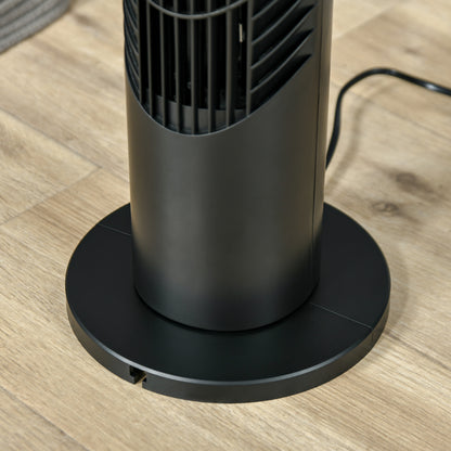 31 Inch Bladeless Oscillating Tower Fan with 70° Oscillation, Remote Control, 7.5H Timer, 3 Speed 3 Modes