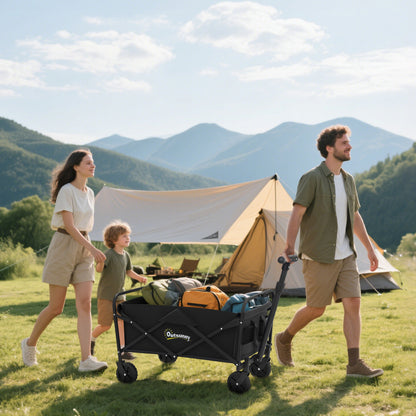 93L Festival Trolley on Wheels, Garden Folding Trolley Cart