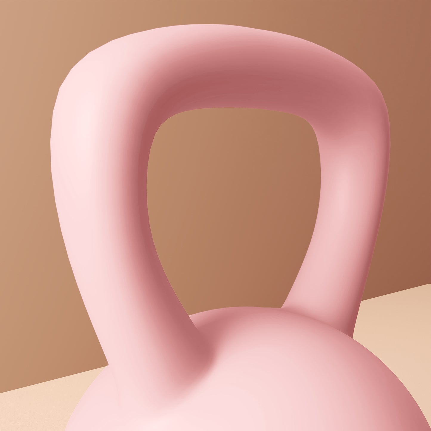 8KG Soft Kettlebell, Kettlebell with Non-Slip Handle for Home Gym, Weight Lifting, Strength Training, Pink/Grey