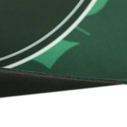 Professional Poker Mat, 12-Player Water-resistant Poker Table with Felt Surface, Carry Bag, Green