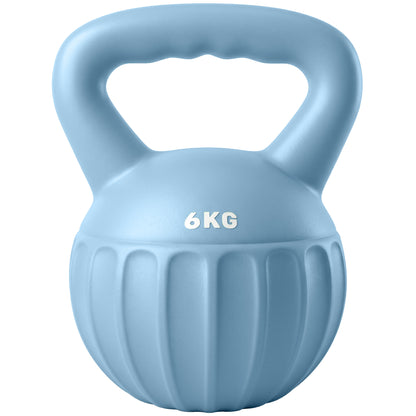 Kettlebell for Strength Training Kettle Bell with Non-Slip Handle 6 kg Blue