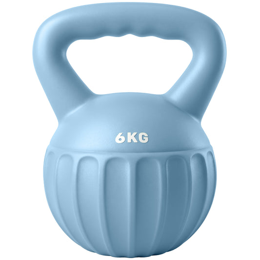 Kettlebell for Strength Training Kettle Bell with Non-Slip Handle 6 kg Blue
