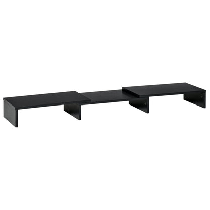 Dual Monitor Stand Riser with Adjustable Length and Angle