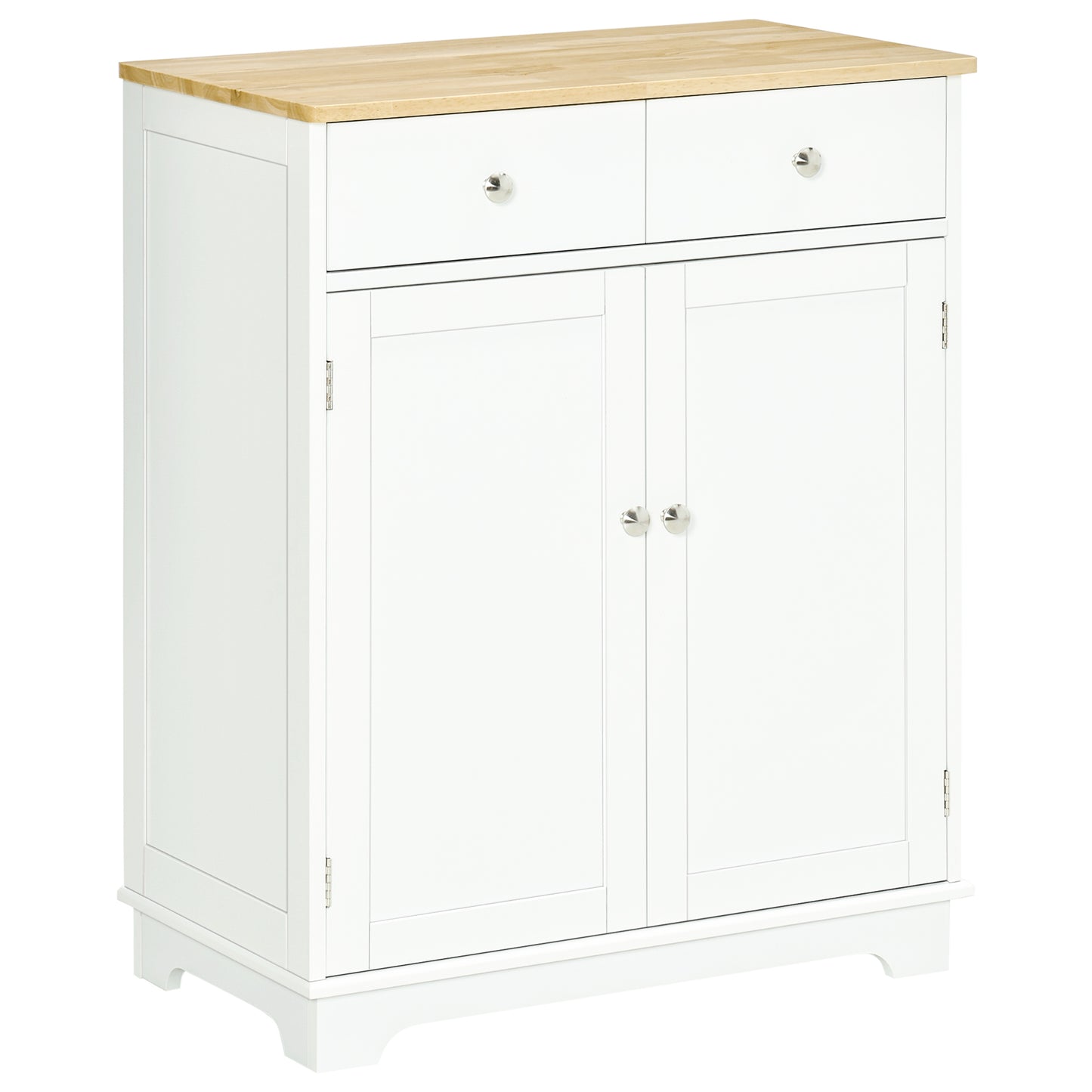 Kitchen Storage Sideboard with Solid Wood Top