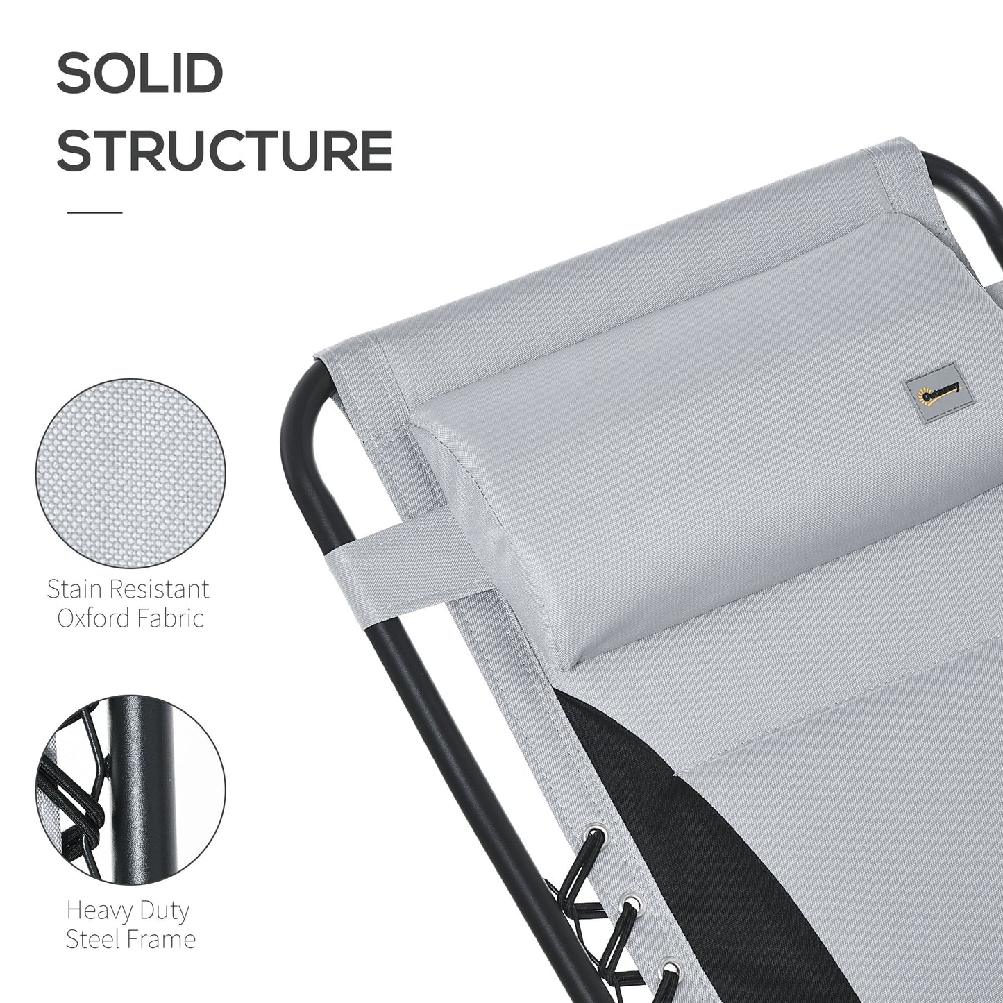 Zero Gravity Lounger Chair, Folding Reclining Patio Chair with Padded Seat, Cup Holder