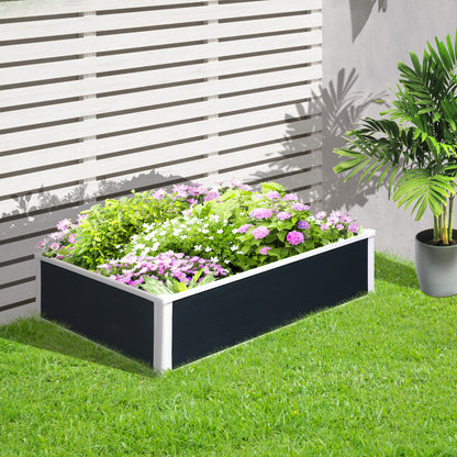 302L Raised Garden Bed, Weather-resistant PP Planter Box Containers for Outdoor Patio Plant Flower Vegetable