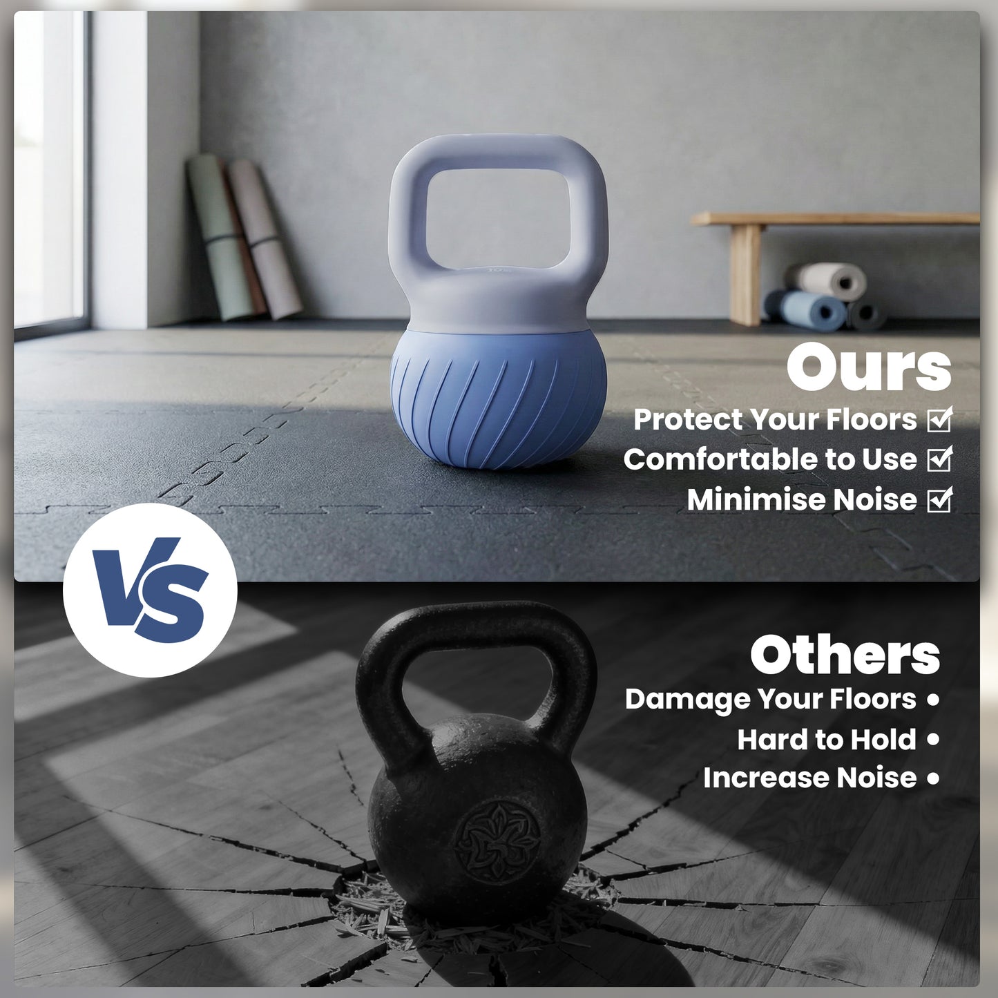 Soft Kettlebell, 10kg Kettle Bell with Anti-Slip Grip for Home Gym Weight Lifting and Strength Training