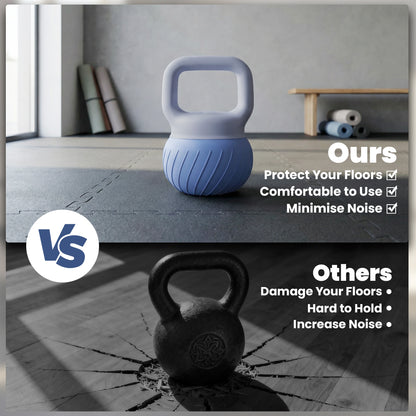 Soft Kettlebell, 10kg Kettle Bell with Anti-Slip Grip for Home Gym Weight Lifting and Strength Training