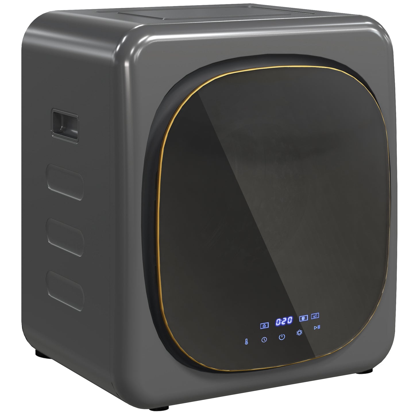 2.5 kg Compact Tumble Dryer, with UV Sterilisation - Grey