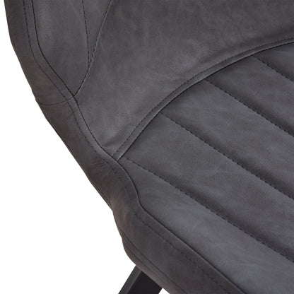 Dining Chairs Set of 2, PU Leather Upholstered Kitchen Chairs with Backs