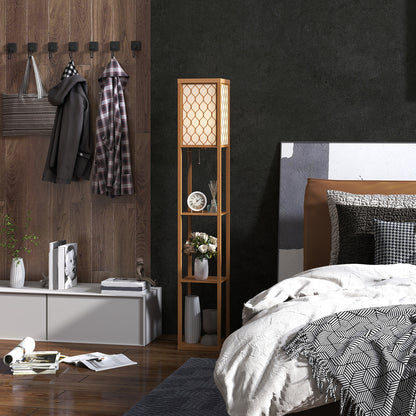 Three-Shelf Standing Lamp - Natural