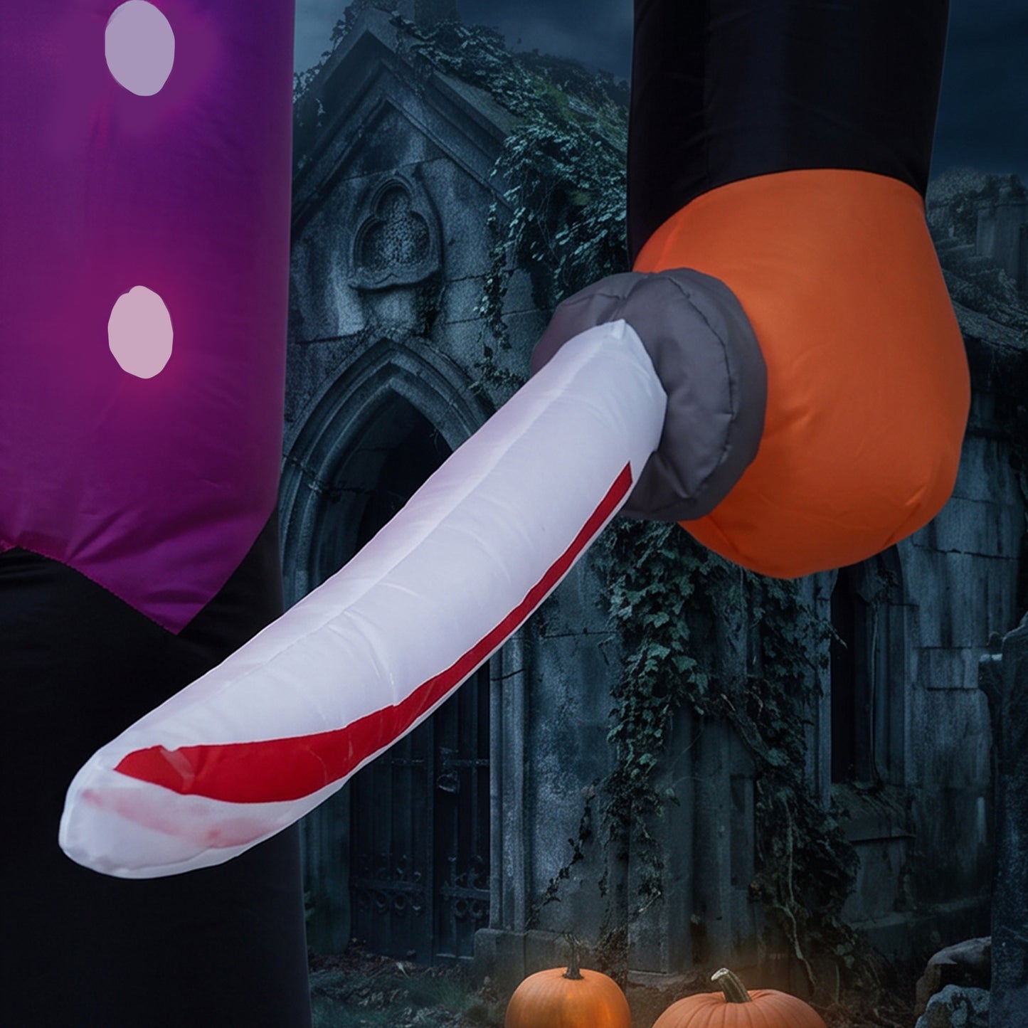 6 FT Halloween Inflatable Headless Skeleton, Blow Up Halloween Skeleton Decoration with LED Lights for Indoor Outdoor